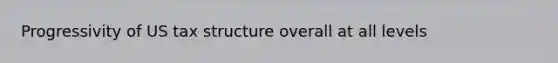 Progressivity of US tax structure overall at all levels