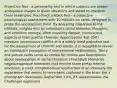 Projective Test - a personality test in which subjects are shown ambiguous images or given situations and asked to interpret them (examples: Rorschach Inkblot Test - a projective psychological assessment with 10 inkblots on cards, designed to probe the unconscious mind. By analyzing responses to the inkblots, insights into an individual's social behavior, thoughts, and emotions emerge, often unveiling deeper, unconscious aspects of their psyche Thematic Apperception Test (TAT) - measure unconscious conflict. It is a widely used projective test for the assessment of children and adults. It is designed to reveal an individual's perception of interpersonal relationships. Thirty-one picture cards serve as stimuli for stories and descriptions about relationships or social situations.) Flashbulb Memories - negative/positive memories that involve some pretty intense emotions; a vivid, comprehensive recollection of an intensely felt experience that seems to have been captured in the brain like a photograph (examples: September 11th, JFK assassination, the Challenger explosion)