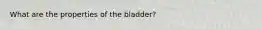 What are the properties of the bladder?