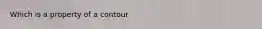 Which is a property of a contour