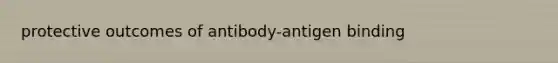 protective outcomes of antibody-antigen binding