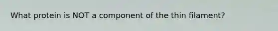 What protein is NOT a component of the thin filament?