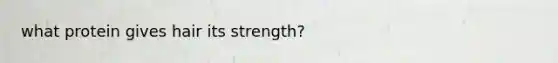 what protein gives hair its strength?