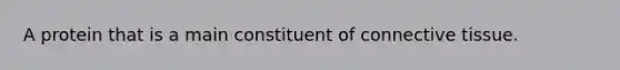 A protein that is a main constituent of connective tissue.