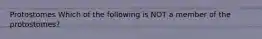 Protostomes Which of the following is NOT a member of the protostomes?