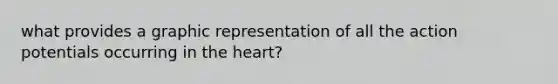 what provides a graphic representation of all the action potentials occurring in the heart?