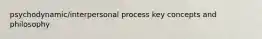 psychodynamic/interpersonal process key concepts and philosophy