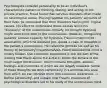 Psychologists consider personality to be an individual's characteristic pattern of thinking, feeling, and acting. In his private practice, Freud found that nervous disorders often made no neurological sense. Piecing together his patients' accounts of their lives, he concluded that their disorders had psycho- logical causes. His effort to understand these causes led to his "discovery" of the unconscious. Initially, he thought hypnosis might unlock the door to the unconscious. However, recognizing patients' uneven capacity for hypnosis, Freud turned to free association, which he believed pro- duced a chain of thoughts in the patient's unconscious. He called the process (as well as his theory of personality) psychoanalysis. Freud believed the mind is mostly hidden. Our conscious experience is like the part of the iceberg that floats above the surface. Below the surface is the much larger unconscious, which contains thoughts, wishes, feelings, and memories of which we are largely unaware. Some of these thoughts we store temporarily in a preconscious area from which we can retrieve them into conscious awareness. → Define personality, and explain how Freud's treatment of psychological disorders led to his study of the unconscious mind.