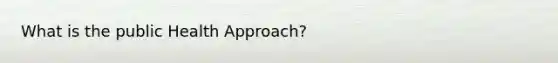 What is the public Health Approach?