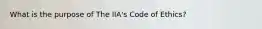 What is the purpose of The IIA's Code of Ethics?