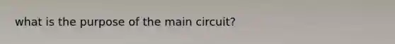 what is the purpose of the main circuit?