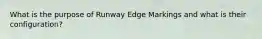 What is the purpose of Runway Edge Markings and what is their configuration?