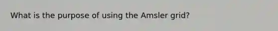 What is the purpose of using the Amsler grid?