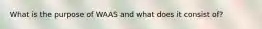 What is the purpose of WAAS and what does it consist of?