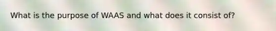 What is the purpose of WAAS and what does it consist of?