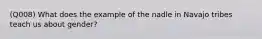 (Q008) What does the example of the nadle in Navajo tribes teach us about gender?