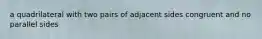 a quadrilateral with two pairs of adjacent sides congruent and no parallel sides