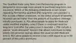 The Qualified State Long Term Care Partnership program is designed to encourage more people to purchase long-term care insurance. Which of the following statements is not correct regarding Partnership-qualified (PQ) long-term care policies? a. PQs include inflation protection, so the dollar amount of benefits received can be higher than the amount of insurance coverage initially purchased. b. PQs allow people to apply for Medicaid under modified eligibility rules if there is continued need for long-term care after the policy max is reached. c. PQs include a special "asset disregard" feature that allows individuals to keep assets like personal savings above the usual 2,000 Medicaid limit d. PQs allow people to receive a tax credit equal to up to 80 percent of the policy premiums