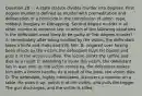 Question 28 - . A state statute divides murder into degrees. First degree murder is defined as murder with premeditation and deliberation or a homicide in the commission of arson, rape, robbery, burglary or kidnapping. Second degree murder is all other murder at common law. In which of the following situations is the defendant most likely to be guilty of first degree murder? A: Immediately after being insulted by the victim, the defendant takes a knife and stabs and kills him. B: Angered over having been struck by the victim, the defendant buys rat poison and puts it in the victim's coffee. The victim drinks the coffee and dies as a result C: Intending to injure the victim, the defendant lies in wait and, as the victim comes by, the defendant strikes him with a broom handle. As a result of the blow, the victim dies. D: The defendant, highly intoxicated, discovers a revolver on a table. He picks it up, points it at the victim, and pulls the trigger. The gun discharges, and the victim is killed.