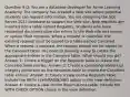 Question 9 Q: You are a database developer for Acme Learning Academy. The company has created a Web site where potential students can request information. You are designing the SQL Server 2012 database to support the Web site. New requests are inserted into a table named Requests. Students who have requested documentation can return to the Web site and cancel or update their requests. When a request is canceled, the existing request must be copied to a table named Canceled. When a request is updated, the request should not be copied to the Canceled table. You need to develop a way to create the appropriate entries in the Canceled table. What should you do? Answer 1: Create a trigger on the Requests table to create the Canceled table entries. Answer 2: Create a cascading referential integrity constraint on the Requests table to create the Canceled table entries. Answer 3: Create a view on the Requests table. Include the WITH SCHEMABINDING option in the view definition. Answer 4: Create a view on the Reservations table. Include the WITH CHECK OPTION clause in the view definition.