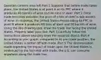 Question content area left Part 1 Suppose that before trade takes​ place, the United States is at point A on its PPC where it produces 40 barrels of wine and 40 tons of steel. Part 2 Once trade becomes​ possible, the price of a ton of steel is two barrels of wine. In​ response, the United States moves along its PPC to point B where it produces 60 tons of steel and 20 barrels of wine. Using the line drawing tool​, draw the trade line facing the United States. Properly label your line. Part 3 Carefully follow the instructions above and only draw the required object. Part 4 According to your​ graph, compared to its​ pre-trade position, the United States is better off with trade. Part 5 The determination made regarding the impact of trade upon the United States is evidenced by the fact that with​ trade, the U.S. can consume anywhere along the trade line.