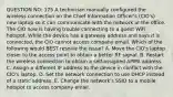 QUESTION NO: 175 A technician manually configured the wireless connection on the Chief Information Officer's (CIO's) new laptop so it can communicate with the network at the office. The CIO now is having trouble connecting to a guest WiFi hotspot. While the device has a gateway address and says it is connected, the CIO cannot access company email. Which of the following would BEST resolve the issue? A. Move the CIO's laptop closer to the access point to obtain a better RF signal. B. Restart the wireless connection to obtain a self-assigned APIPA address. C. Assign a different IP address to the device in conflict with the CIO's laptop. D. Set the network connection to use DHCP instead of a static address. E. Change the network's SSID to a mobile hotspot to access company email.