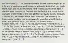 For questions 23 - 24, assume Node is a class consisting of an int info and a Node next and header is a HeaderNode that has Node front, rear and int count where front references the first item in the list, rear references the last item in the list and count is the number of elements in the list. 23) Previously, to iterate through a linked list, we used a while loop. Which of the following for-loops could replace the previous while loop that would start at head and go until temp == null? a) for (Node temp = header.front, int j = 0; j < header.count; temp = temp.next) ( ... ) b) for (int j = 0; j < header.count; j++) ( ... ) c) for (Node temp = header.front; temp != header.rear; temp = temp.next) ( ... ) d) for (Node temp = header.front, int j = 0; j < header.count; temp = temp.next, j++) ( ... ) e) for (Node temp = header.front, int j = 0; j < header.count && temp != header.rear; temp = temp.next, j++) ( ... )