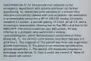 QUESTIONS 69-72 An 18-year-old man presents to the emergency department with dysuria and fever. On further questioning, he relates two prior episodes of a urinary tract infection successfully treated with oral antibiotics. His evaluation is unremarkable except for a BP of 160/105 mmHg. Urinalysis revealed 3+ protein, a specific gravity of 1.012, pH of 5.5, and a microscopic examination showing two to five RBCs and five to 10 WBCs/HPF. The serum creatinine was 440 µmol/L. He was referred to a urologist, who performed a voiding cystourethrogram, which demonstrated vesicoureteral reflux bilaterally. 71. His 24-hour urine protein excretion rate was 2.9 g/24 hours. This suggests A. The patient has focal and segmental glomerulosclerosis. B. The patient has membranoproliferative glomerulonephritis. C. The patient will eventually progress to end-stage renal failure. D. Only A and C are correct. E. None of the above are correct.