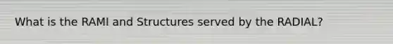 What is the RAMI and Structures served by the RADIAL?