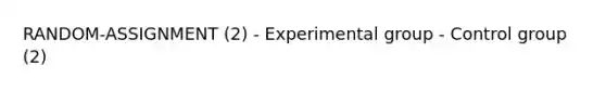 RANDOM-ASSIGNMENT (2) - Experimental group - Control group (2)