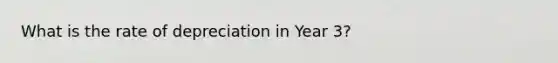 What is the rate of depreciation in Year 3?