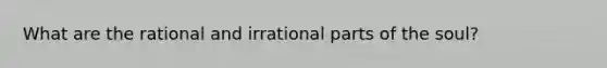 What are the rational and irrational parts of the soul?