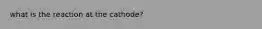 what is the reaction at the cathode?