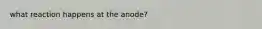 what reaction happens at the anode?