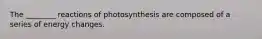 The ________ reactions of photosynthesis are composed of a series of energy changes.