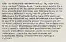 Read this excerpt from "The Medicine Bag." "My father in his early manhood," Grandpa began, "made a vision quest to find a spirit guide for his life. You cannot understand how it was in that time, when the great Teton Sioux were first made to stay on the reservation. There was a strong need for guidance from Wakantanka, the Great Spirit. But too many of the young men were filled with despair and hatred. They thought it was hopeless to search for a vision when the glorious life was gone and only the hated confines of a reservation lay ahead. But my father held to the old ways." What message does Grandpa's dialogue in this excerpt reveal to the reader? New generations need their own customs and traditions. Young men should continue making vision quests. Living in the past leads to despair and hopelessness. Staying connected with one's heritage is important.