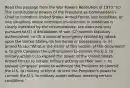 Read this passage from the War Powers Resolution of 1973:"(c) The constitutional powers of the President as Commander-in-Chief to introduce United States Armed Forces into hostilities, or into situations where imminent involvement in hostilities is clearly indicated by the circumstances, are exercised only pursuant to (1) a declaration of war, (2) specific statutory authorization, or (3) a national emergency created by attack upon the United States, its territories or possessions, or its armed forces."What is the intent of this section of the document? a. to give Congress the authorization to commit the U.S. to military action b. to expand the power of the United States Armed Forces to initiate military activity on their own c. to expand Congress' power to authorize the President to commit the U.S. to military action d. to limit the President's power to commit the U.S. to military action without meeting certain conditions