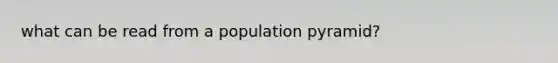 what can be read from a population pyramid?