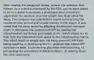 After reading the paragraph below, answer the question that follows. As a scientist employed by the FDA, you've been asked to sit on a panel to evaluate a pharmaceutical company's application for approval of a new weight loss drug called Fat Away. The company has submitted a report summarizing the results of their animal and human testing. In the report, it was noted that Fat Away works by affecting the electron transport chain. It decreases the synthesis of ATP by making the mitochondrial membrane permeable to H+, which allows H+ to leak from the intermembrane space to the mitochondrial matrix. This effect leads to weight loss. Fat Away prevents ATP from being made by a) destroying the H+ gradient that allows ATP synthase to work. b) preventing glycolysis from occurring. c) preventing the conversion of NADH to NAD+. d) slowing down the citric acid cycle.