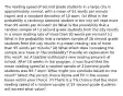 The reading speed of second grade students in a large city is approximately​ normal, with a mean of 91 words per minute​ (wpm) and a standard deviation of 10 wpm. (a) What is the probability a randomly selected student in the city will read more than 95 words per​ minute? (b) What is the probability that a random sample of 13 second grade students from the city results in a mean reading rate of more than 95 words per​ minute? (c) What is the probability that a random sample of 26 second grade students from the city results in a mean reading rate of more than 95 words per​ minute? (d) What effect does increasing the sample size have on the​ probability? Provide an explanation for this result. (e) A teacher instituted a new reading program at school. After 10 weeks in the​ program, it was found that the mean reading speed of a random sample of 21second grade students was 93.7 wpm. What might you conclude based on this​ result? Select the correct choice below and fill in the answer boxes within your choice. (f) There is a​ 5% chance that the mean reading speed of a random sample of 25 second grade students will exceed what​ value?