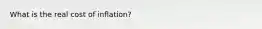 What is the real cost of inflation?