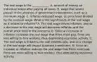 The real wage is the​ ____________. A. amount of money an individual keeps after paying all taxes. B. wage that would prevail in the absence of government​ intervention, such as a minimum wage. C. ​inflation-adjusted wage. D. price level divided by the nominal wage. What is the significance of the real wage as it relates to​ inflation? A. The real wage drives​ inflation, and so a decrease in the real wage will decrease inflation and the overall price level in the economy. B. Since an increase in inflation increases the real wage that firms must​ pay, firms are less willing to hire​ workers, thus depressing economic activity. C. The real wage is linked to the real interest​ rate, and so a change in the real wage will impact business investment. D. Since an increase in inflation reduces the real wage that firms must​ pay, firms are more willing to hire​ workers, thus stimulating economic activity.