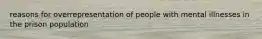 reasons for overrepresentation of people with mental illnesses in the prison population