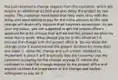 You just received a change request from the customer, which will require an additional 2,000 and also delay the project by two weeks. The customer mentioned that they were okay with the delay and were willing to pay for the extra amount as the new change will drastically improve their business automation. As per your org policy, you are supposed to get the project office's approval for anhy change that will extend the project duration by more than a week. What should you do in this situation? A. Discuss the change with the project office B. Do not allow the change since it would extend the project duration by more than one week C. Allow the change and ask a team member to implement it since it will drastically hep the customer and the customer is paying for the change anyway D. Advise the customer to take the change request to the project office and explain to them the importance of the change and his/her willingness to pay for it