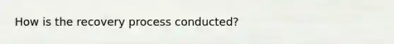 How is the recovery process conducted?