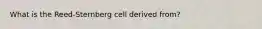 What is the Reed-Sternberg cell derived from?