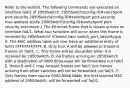 Refer to the exhibit. The following commands are executed on interface fa0/1 of 2950Switch. 2950Switch(config-if)#switchport port-security 2950Switch(config-if)#switchport port-security mac-address sticky 2950Switch(config-if)#switchport port-security maximum 1 The Ethernet frame that is shown arrives on interface fa0/1. What two functions will occur when this frame is received by 2950Switch? (Choose two) switch_port_security.jpg A. The MAC address table will now have an additional entry of fa0/1 FFFF.FFFF.FFFF. B. Only host A will be allowed to transmit frames on fa0/1. C. This frame will be discarded when it is received by 2950Switch. D. All frames arriving on 2950Switch with a destination of 0000.00aa.aaaa will be forwarded out fa0/1. E. Hosts B and C may forward frames out fa0/1 but frames arriving from other switches will not be forwarded out fa0/1. F. Only frames from source 0000.00bb.bbbb, the first learned MAC address of 2950Switch, will be forwarded out fa0/1.