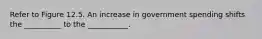 Refer to Figure 12.5. An increase in government spending shifts the __________ to the ___________.