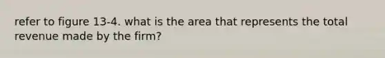 refer to figure 13-4. what is the area that represents the total revenue made by the firm?