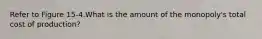 Refer to Figure 15-4.What is the amount of the monopoly's total cost of production?